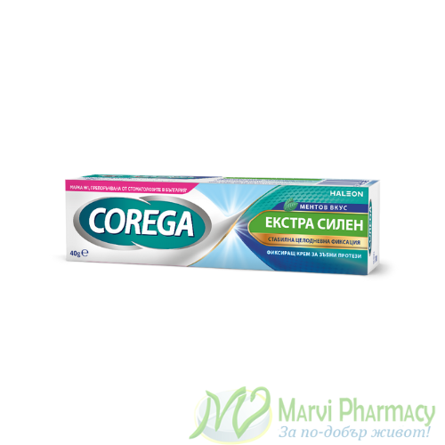COREGA Extra Strong / РљРћР Р•Р "Рђ, Р¤РёРєСЃРёСЂР°С‰ РєСЂРµРј Р·Р° Р·СЉР±РЅРё РїСЂРѕС‚РµР·Рё