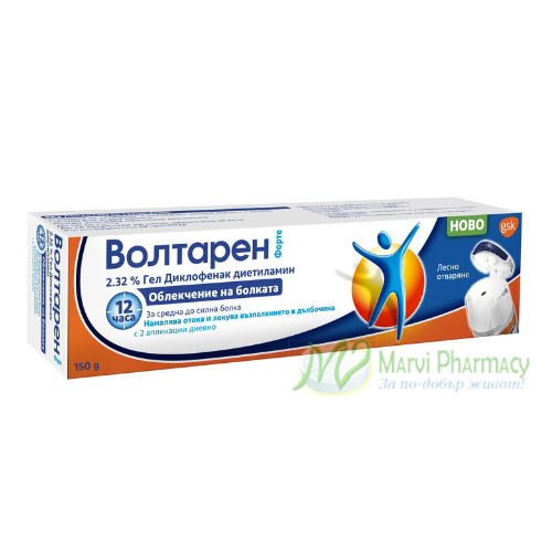 Волтарен Форте гел при мускулни и ставни болки 2.32%, 150г
