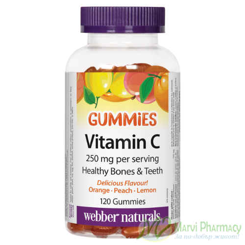 Webber Naturals Витамин С Гъми 125 mg x 120 желирани таблетки