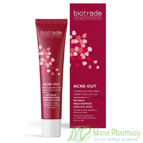 Biotrade Acne Out Тройно активен крем, 30 мл | Marvi.BG