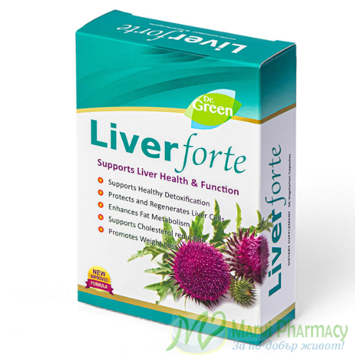 Dr.Green Liver Forte Билкова фолрмуал за черния дроб 30 капс.