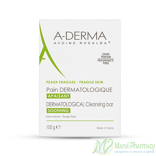 A-derma Дерматологичен почистващ сапун 100 гр.