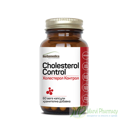 Herbamedica Cholesterol Control/Холестерол Контрол 60 вегекапс
