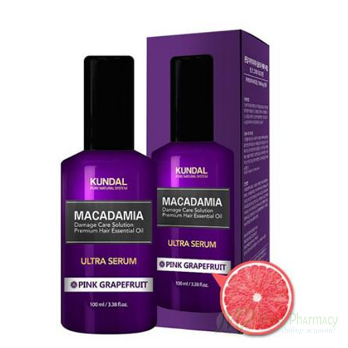 Kundal Macadamia Серум за коса с Розов грейпфрут 100мл.