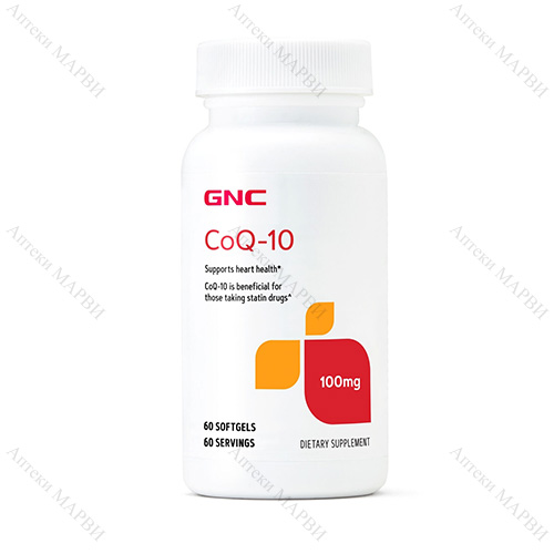 GNC Коензим Q-10 100 мг, 60 софтгел капс.