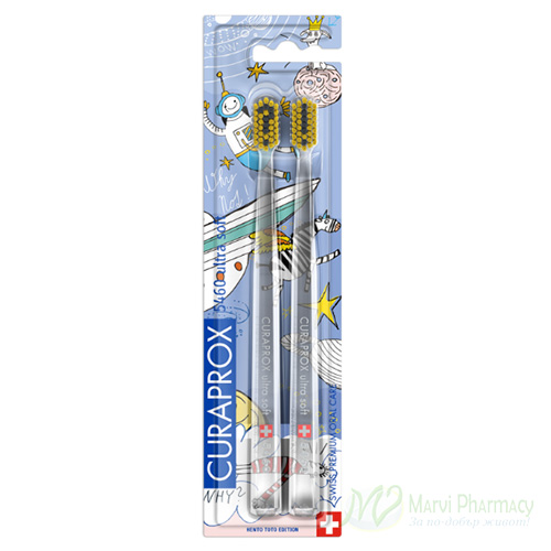 ДУО CURAPROX 5460 Ultra Soft Четка за зъби 2бр/опак.
