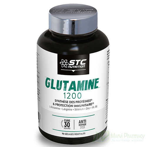 STC Nutrition Glutamine 1200/Глутамин 1200 90 раст. капс.